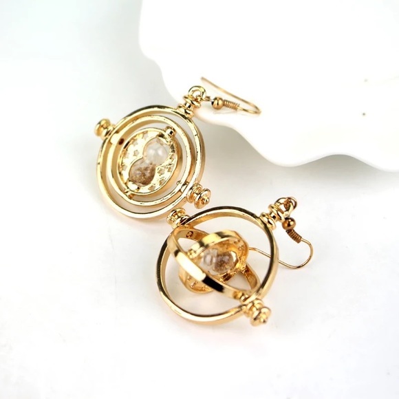 Jewelry Harry Potter Gold Hourglass Time Turner Earrings Poshmark